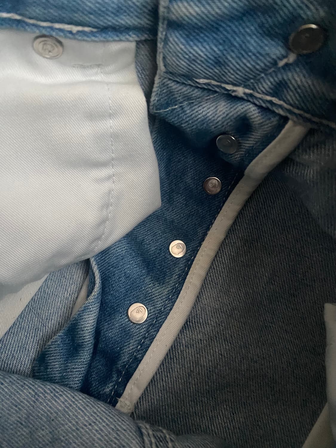 [정품] 새상품급 베이프 스타패치 데님 청바지 팬츠 상품이미지9