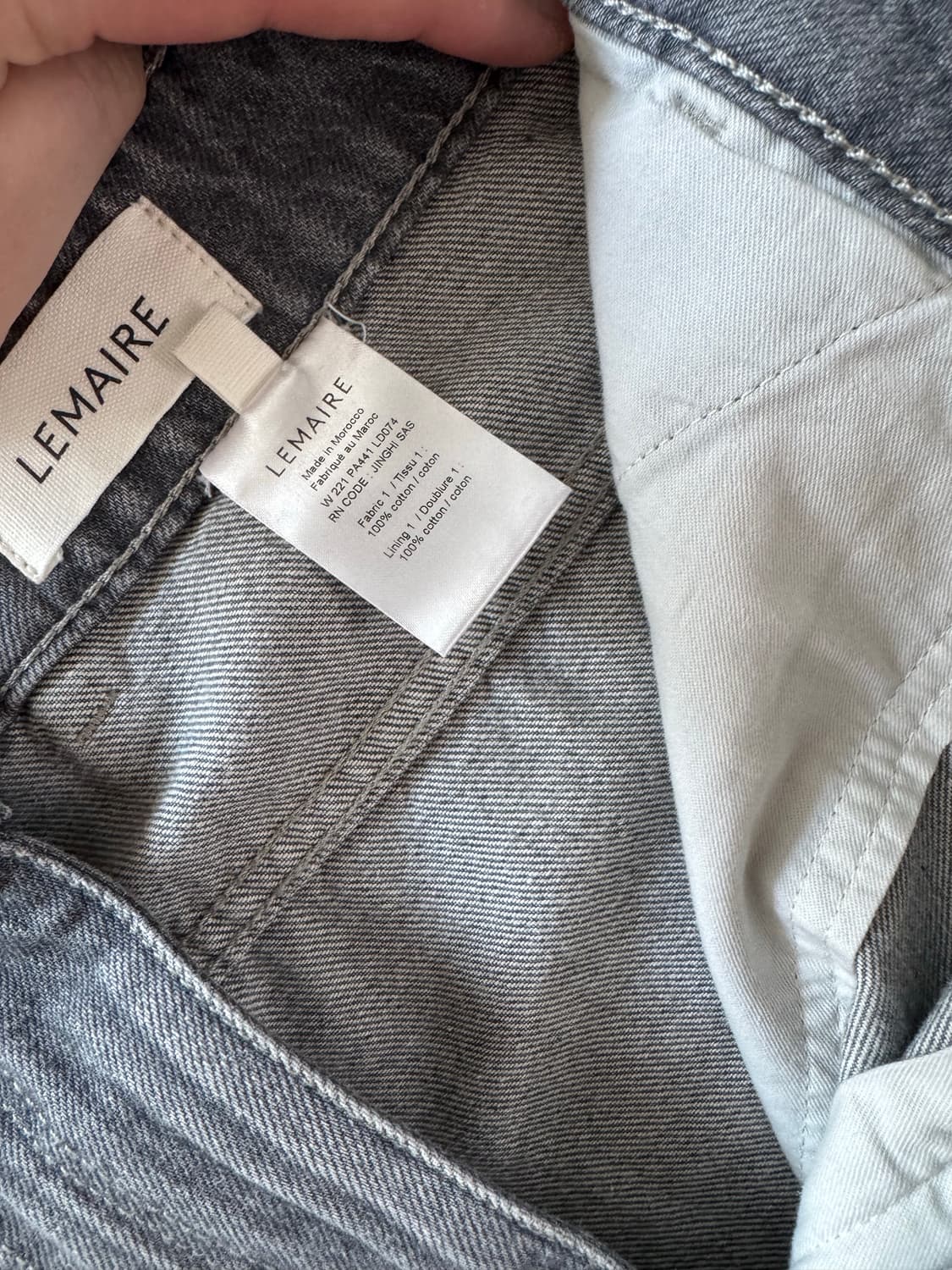 르메르 루즈 데님 스톤팬츠 상품이미지3