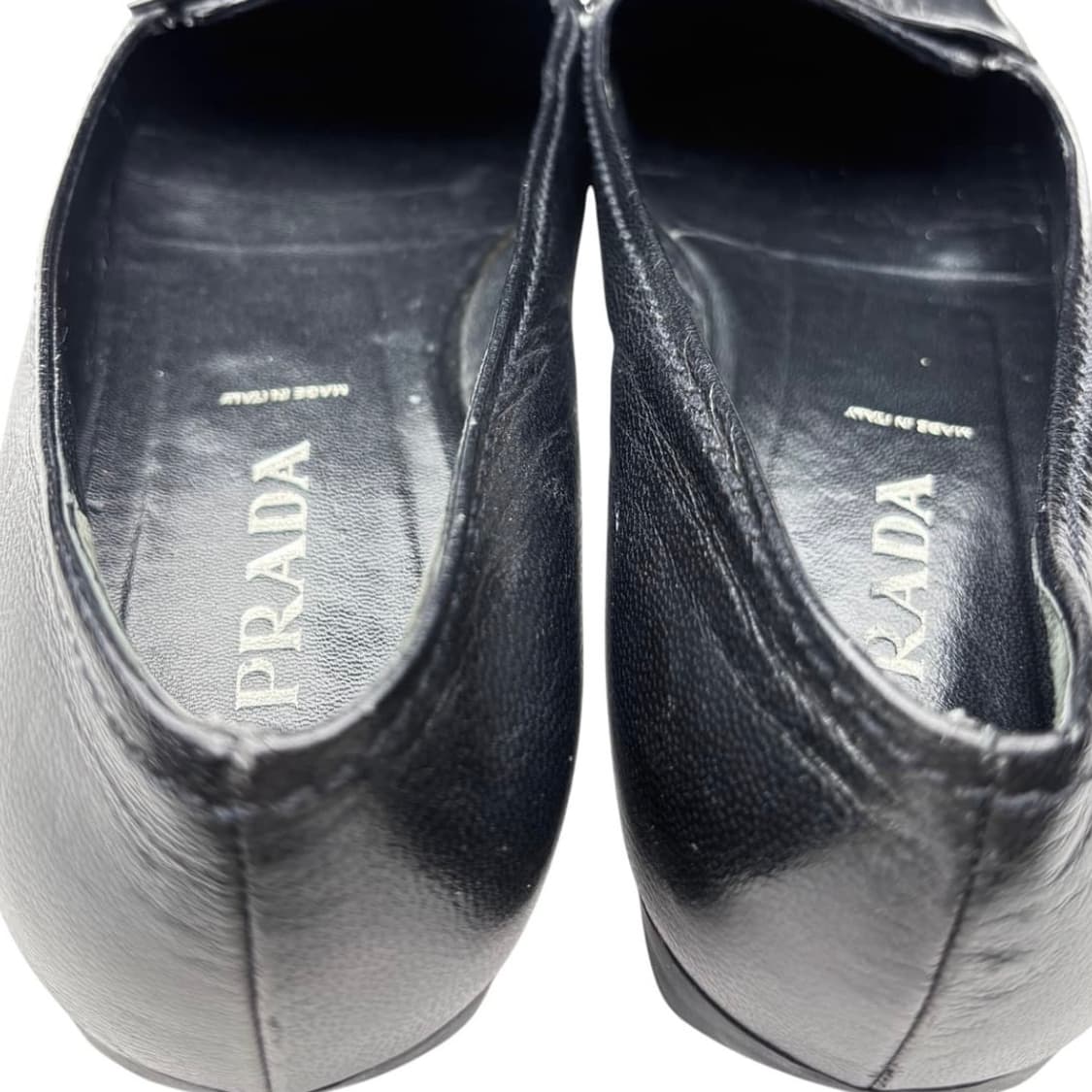 프라다 37.5 삼각 로고 플랫 로퍼 . 초콜릿 상품이미지10