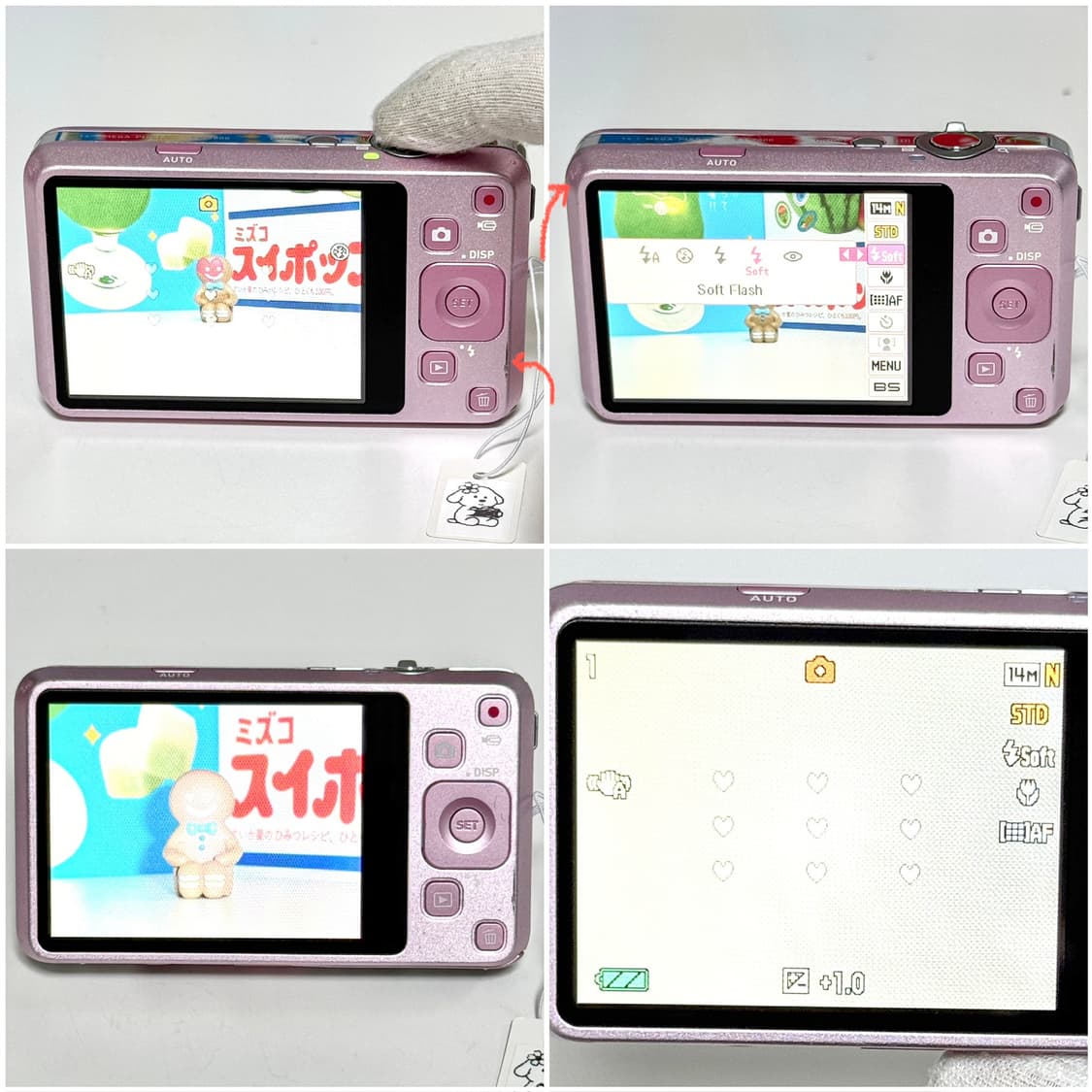 카시오 엑슬림 Z800 베이비핑크 빈티지디카 상품이미지4