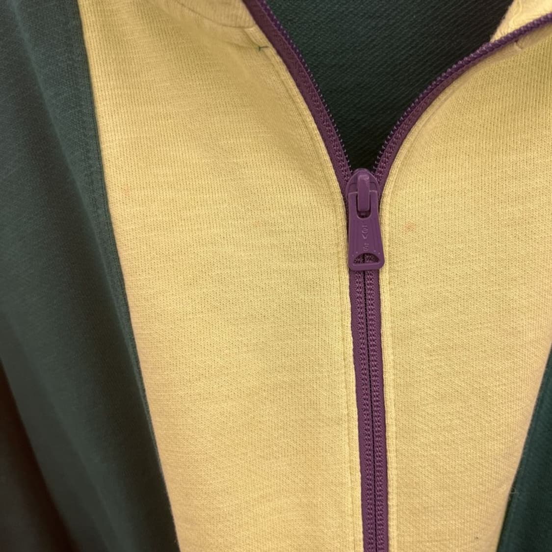 리바이스 레트로 컬러블럭 오버사이즈 반집업 맨투맨 XL C09914 상품이미지8