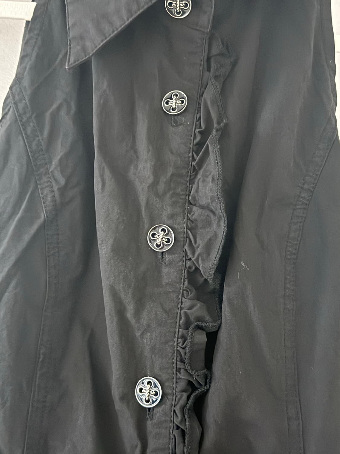 Ariadnaw 노로맨스 프릴 민소매셔츠 캉캉원피스 고딕로리타 고스로리 상품이미지2