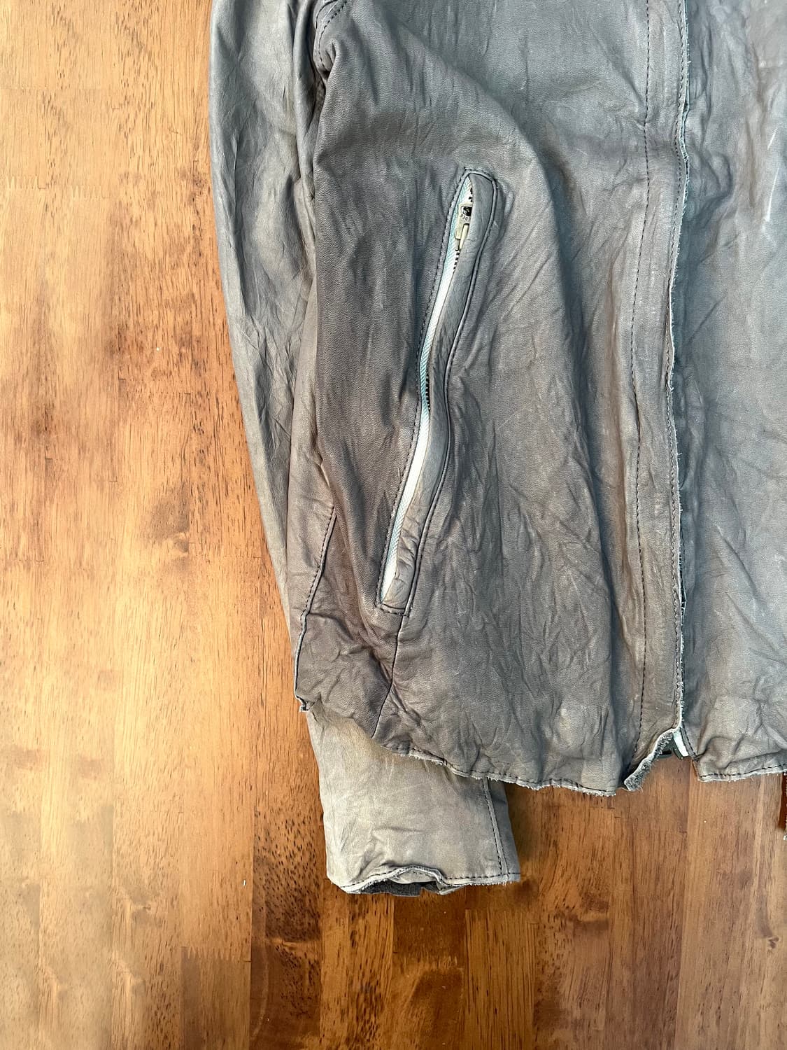 Sisii 싱글 지퍼 라이더 가죽 자켓 상품이미지5