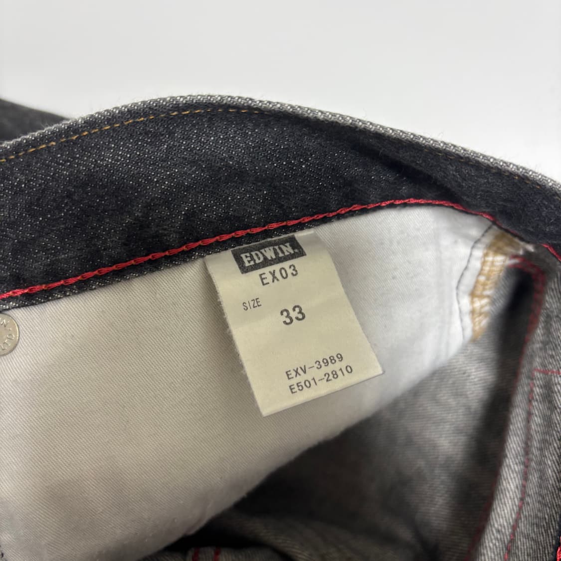 에드윈(EDWIN) XV 익스클루시브 빈티지 블랙 데님 상품이미지6