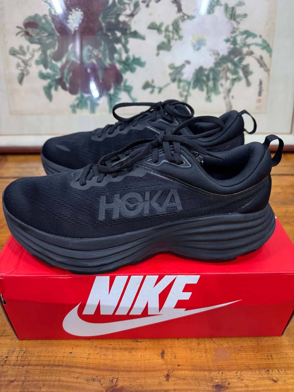 호카 본디8 블랙 와이드 275 깨끗해요. 상품이미지1