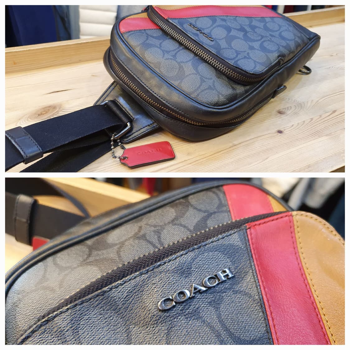 코치 레더 슬링백 상품이미지5