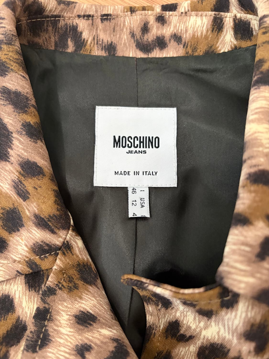 Moschino Jeans 레오파드 패턴 블라우스 자켓 상품이미지4