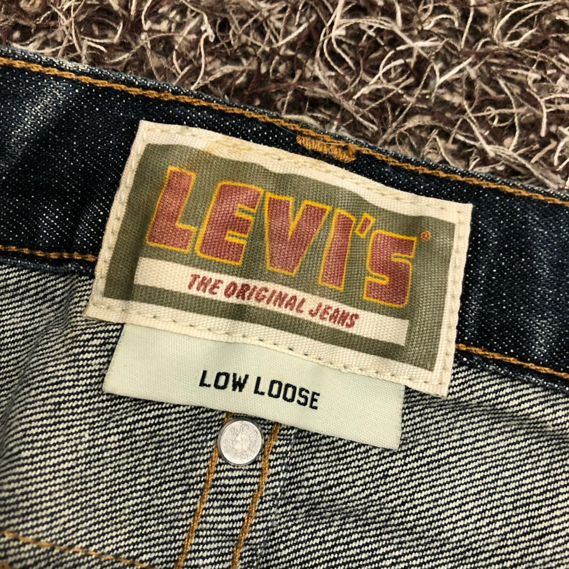 리바이스 low loose 워싱 로우 루즈 데님 팬츠 상품이미지6