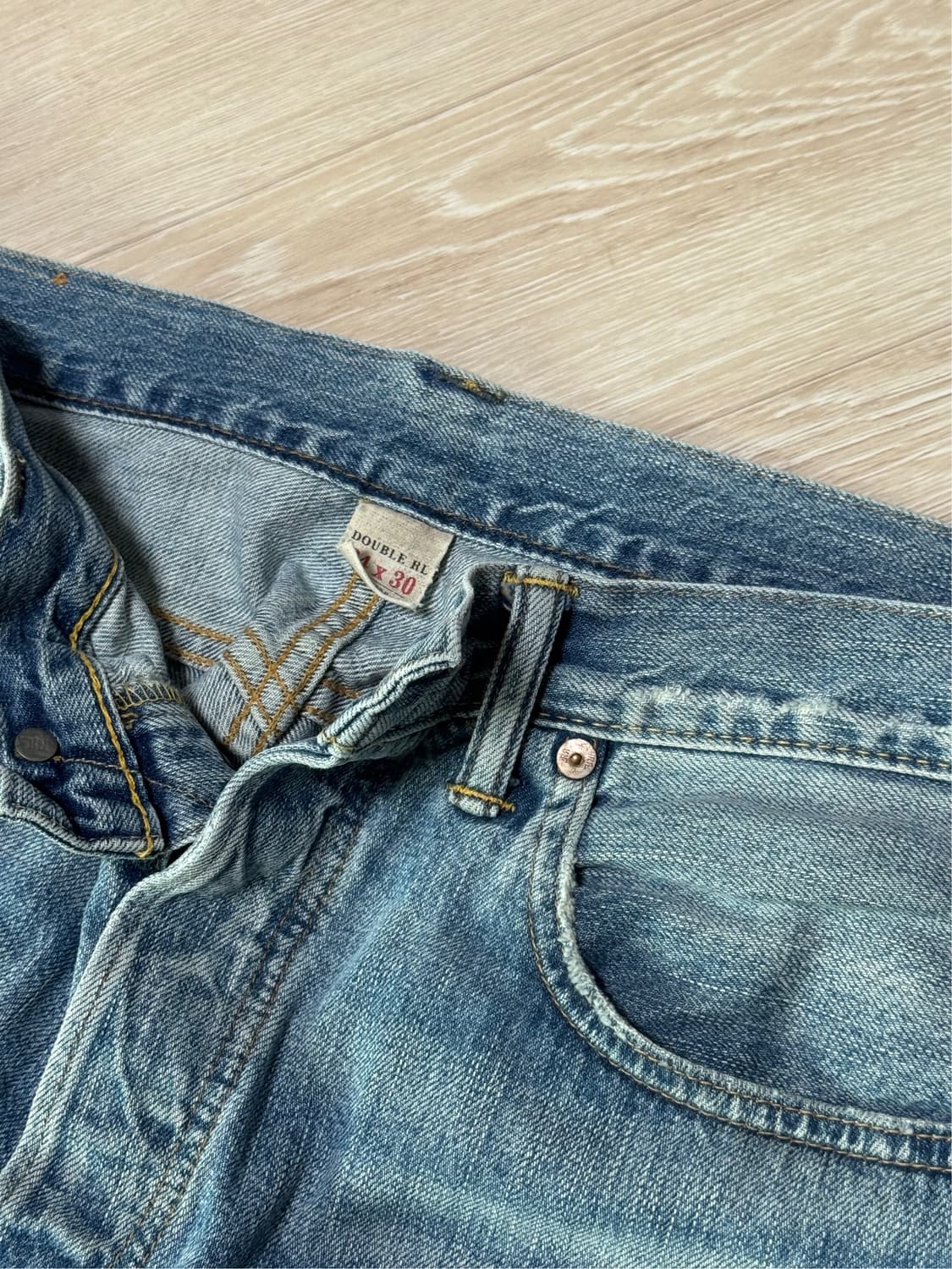 RRL 이스트웨스트 파이브 포켓 워시드 데님 상품이미지3