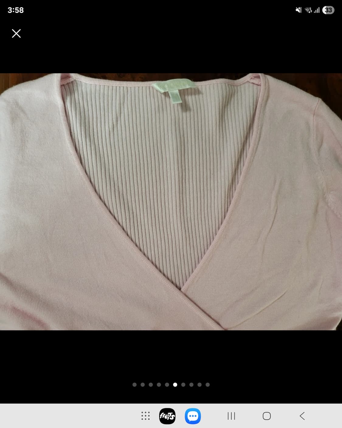 프랑스 쿠가이 발레 니트 핑크 스웨터  상품이미지7