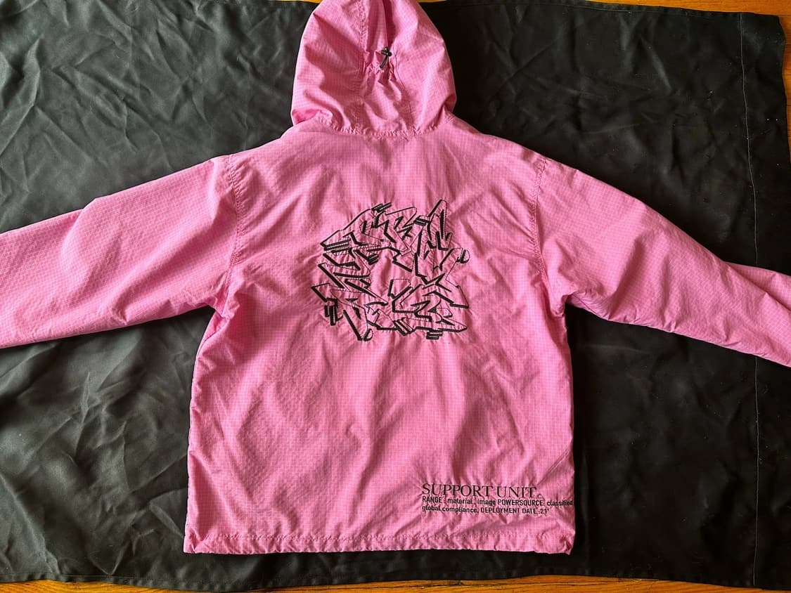 21FW 슈프림 서포트 유닛 나일론 립스탑 자켓 핑크 상품이미지4