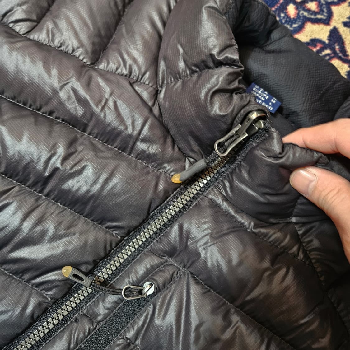  몽벨(Montbell) EX800 구스다운 경량 패딩 점퍼 L size 상품이미지6