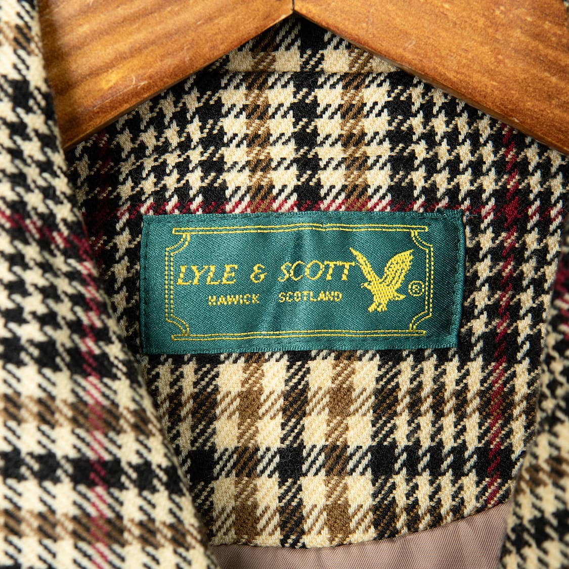 [105] 90s 라일앤스콧 울 글렌체크 블루종  상품이미지7