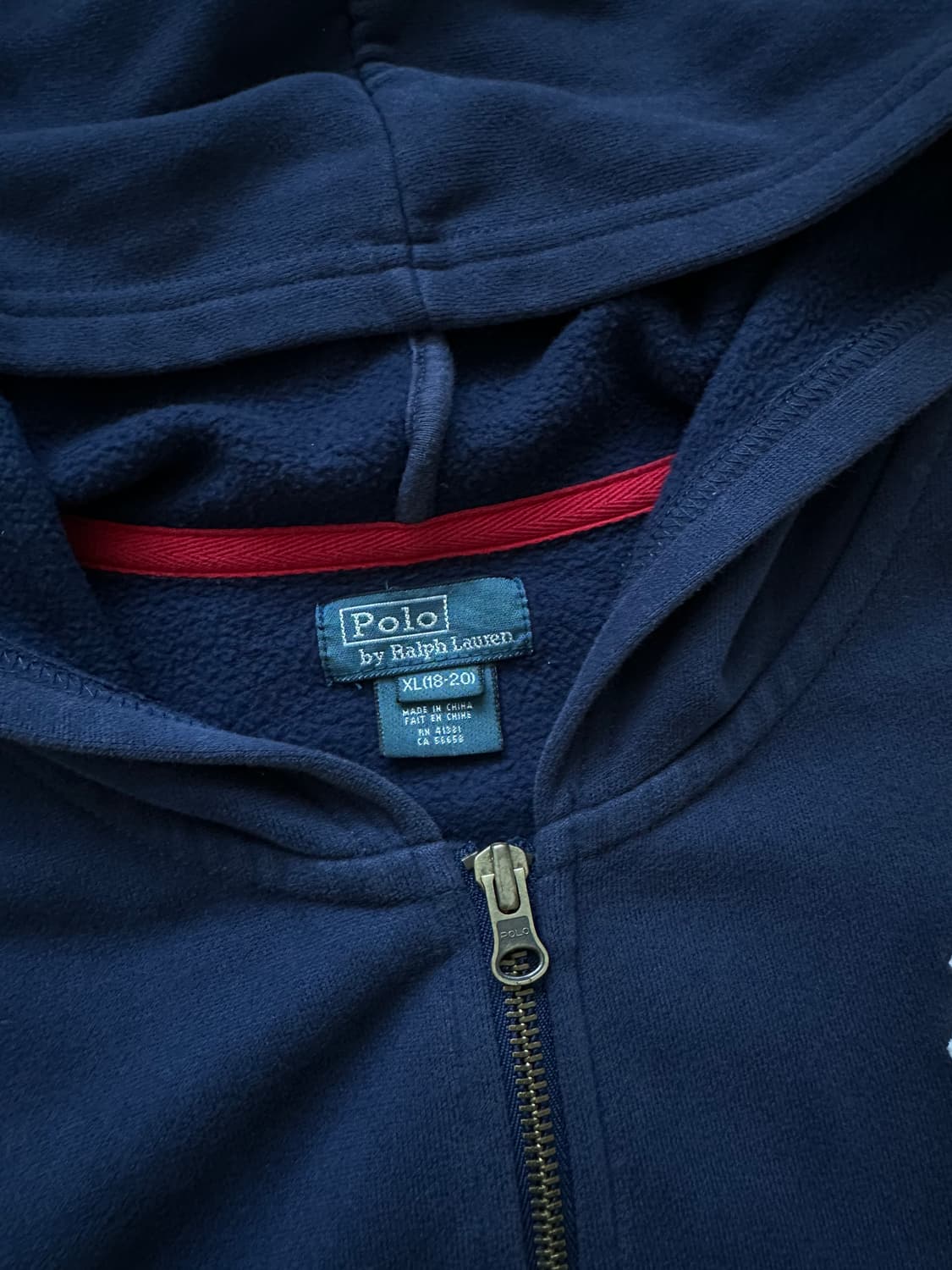 대장급 폴로 랄프로렌 빅 포니 로고 네이비 후드집업 상품이미지8