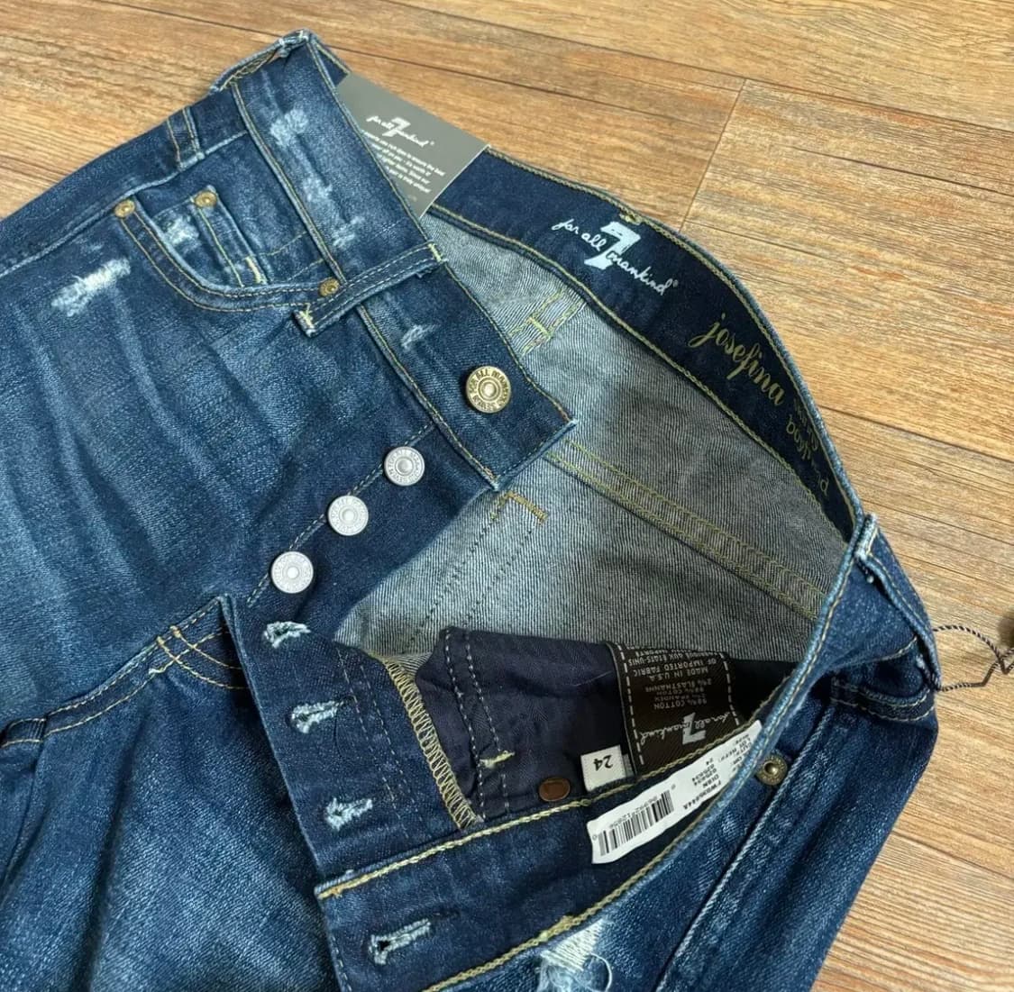 새제품 세븐진 24 스키니 보이프렌드 데님 청바지 미국 수입 정품 상품이미지3