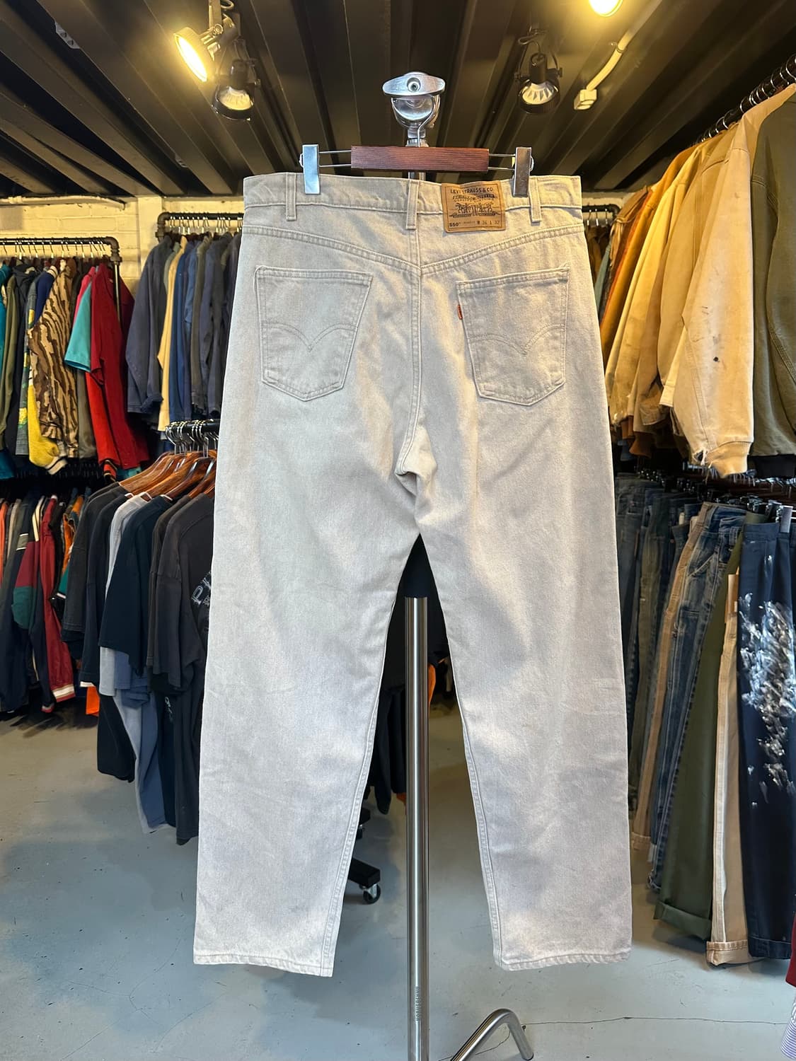 90s 리바이스550 오렌지탭 팬츠 베이지 36x32  상품이미지2