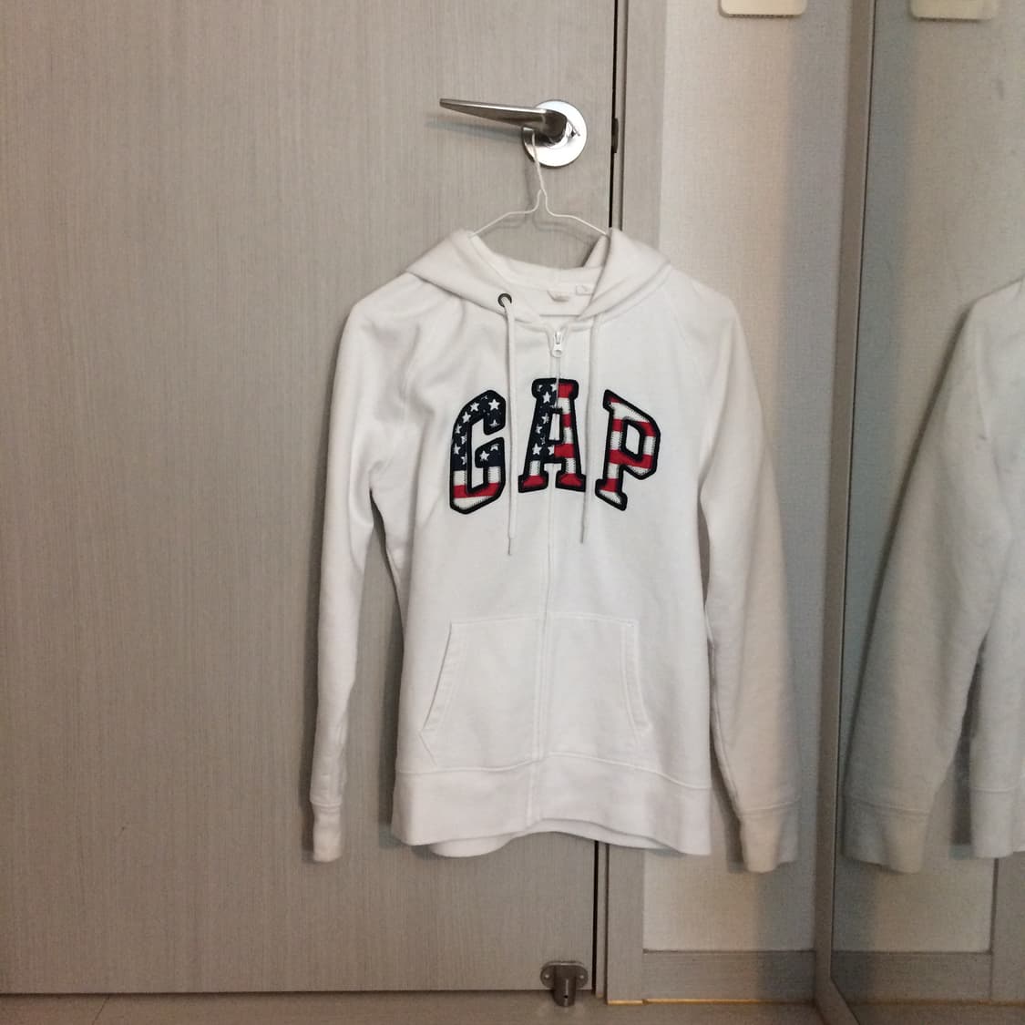 갭 성조기 화이트 후드집업 m 상품이미지2