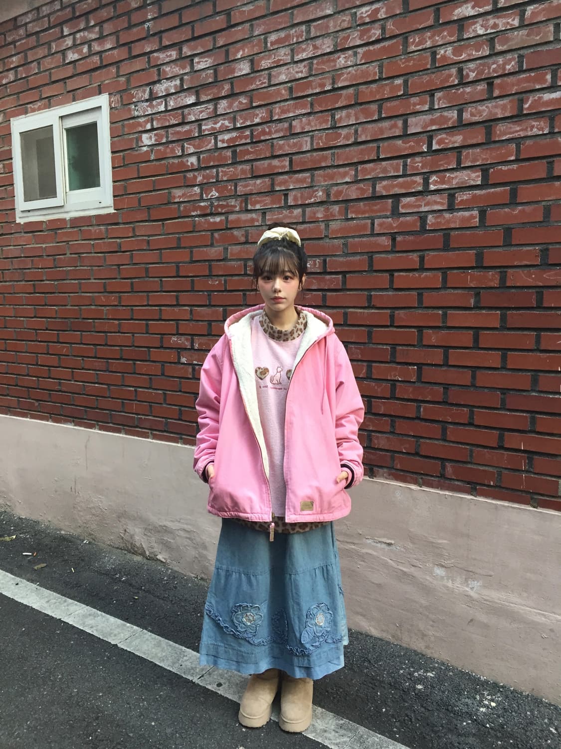 SCHMIDT 슈미트 워크웨어 셰르파 액티브 핑크 자켓 코디세트 상품이미지1