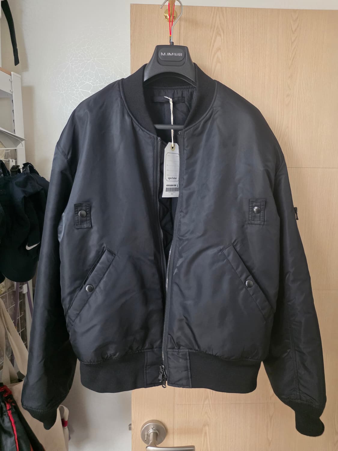 [L] 스펙테이터 x 느린양반 블랙 마원 ma1 상품이미지3