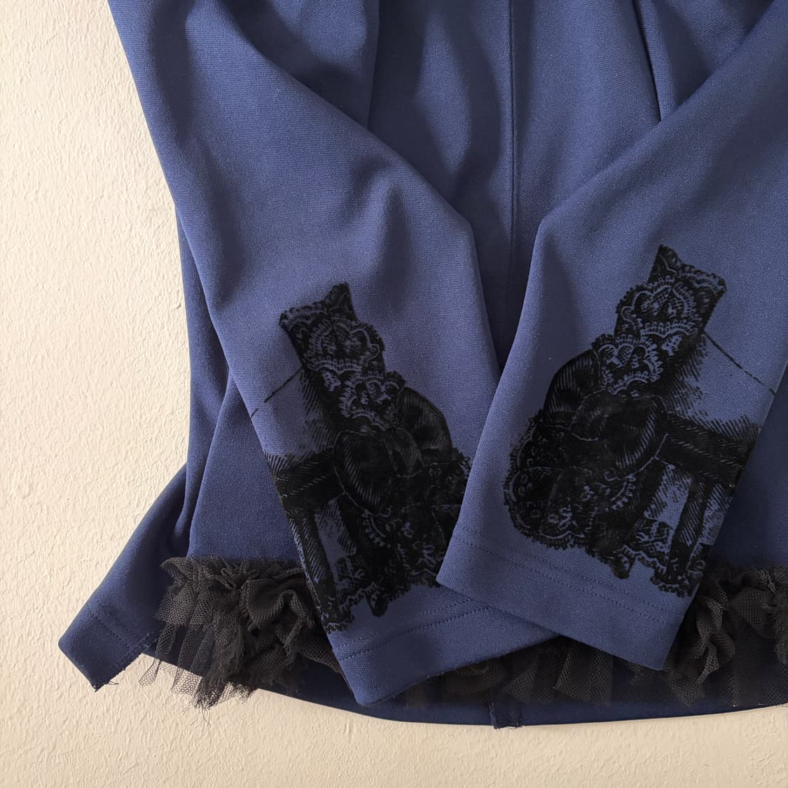 Gothic Printing Frill Long Sleeve 상품이미지9