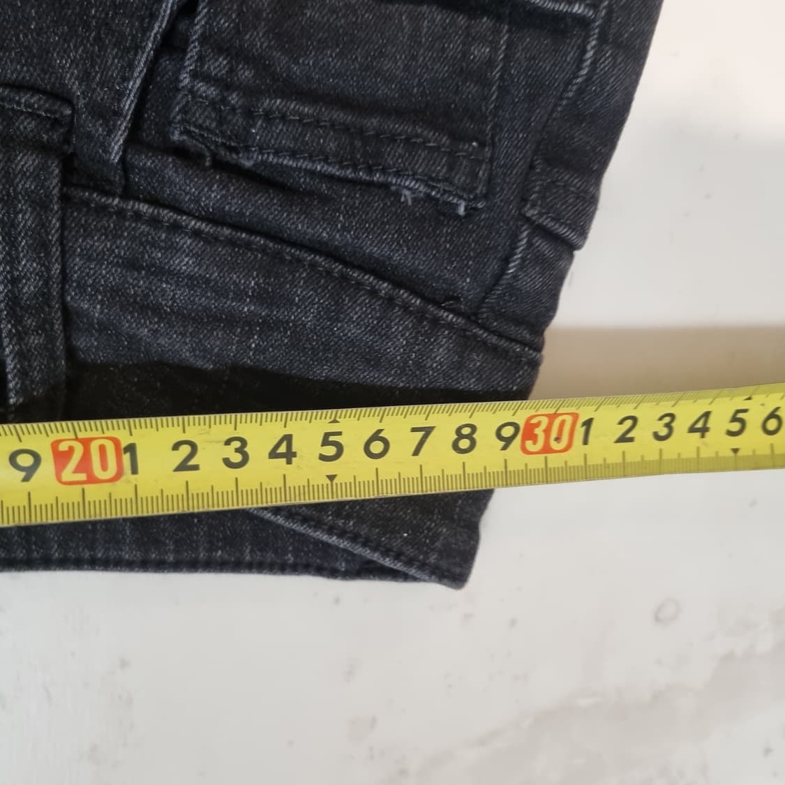 블랙 데님 바지 상품이미지5