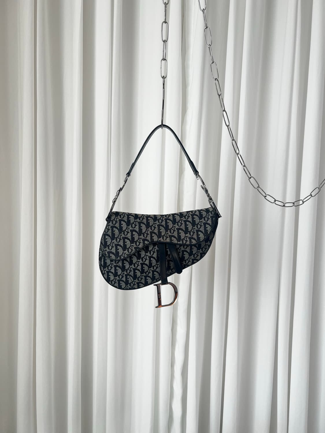 크리스찬 디올 2002 오블리크 새들백  상품이미지1