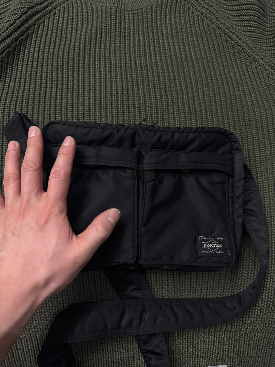 요시다 포터 탱커 숄더백 스몰 s black 상품이미지10