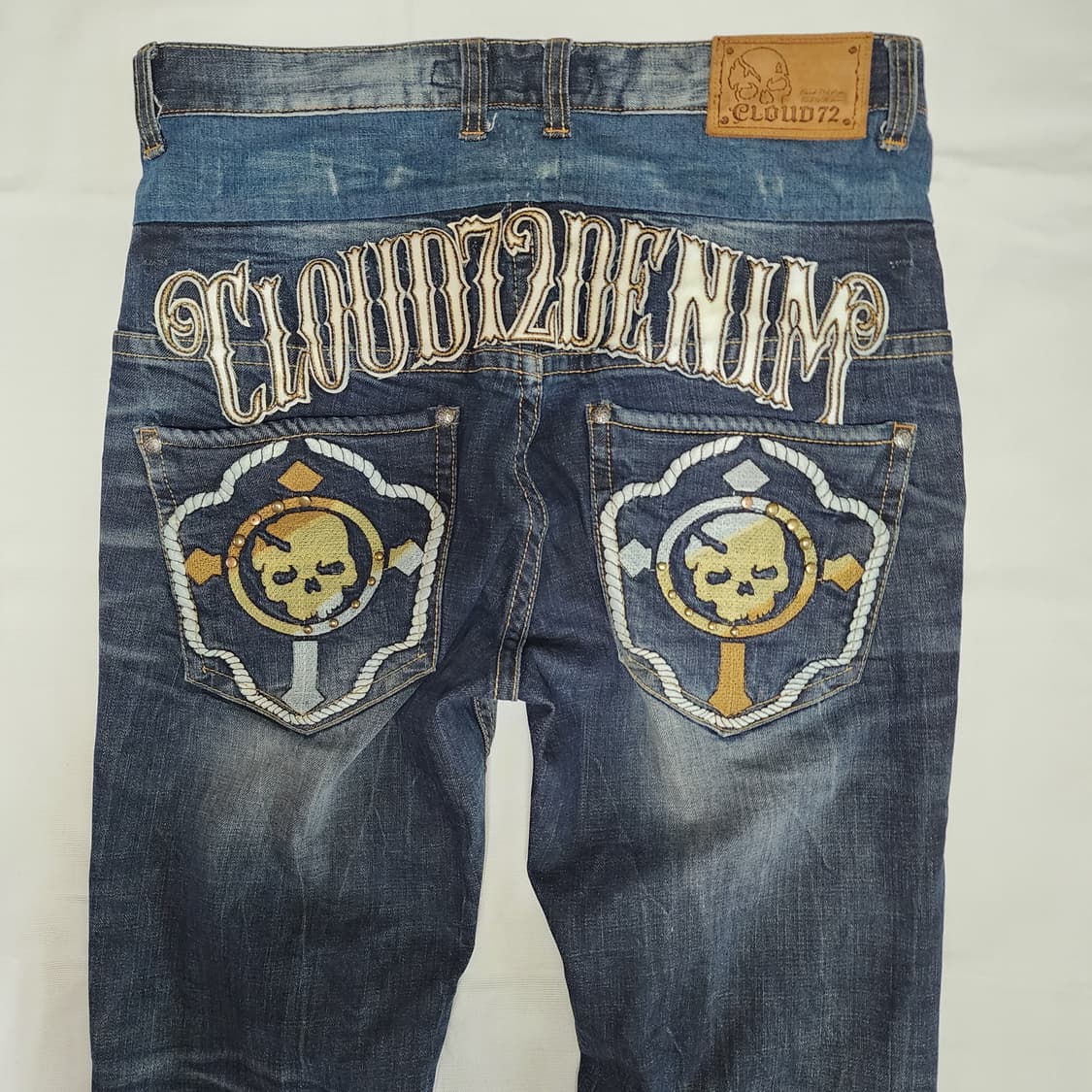 CLOUD72 오리엔탈 레이어드 워싱 데님팬츠 상품이미지4