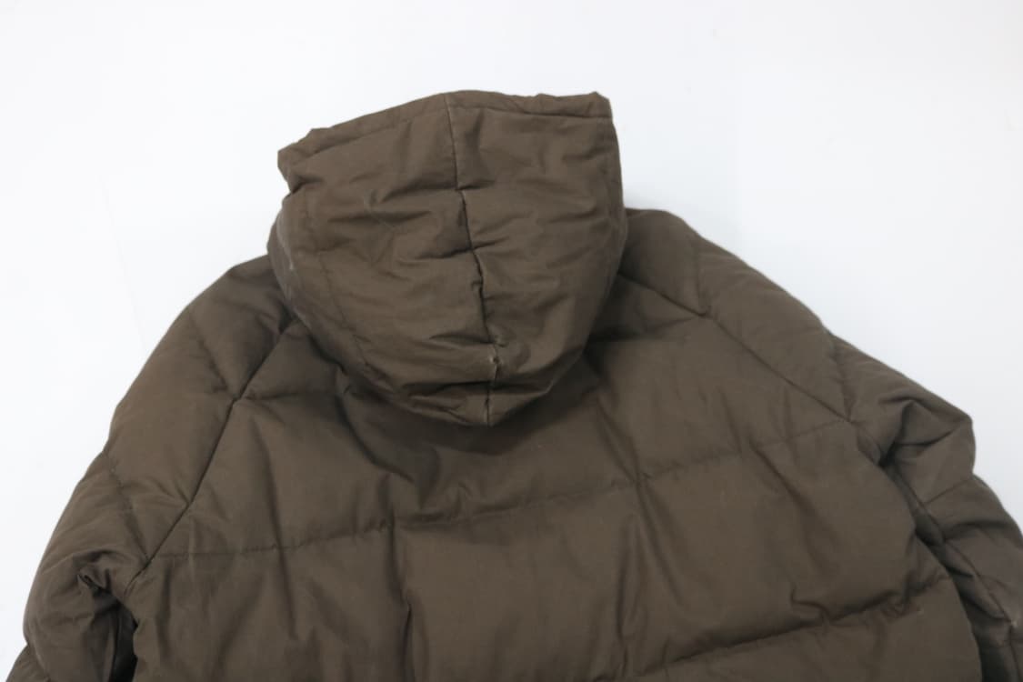 AS KNOW AS DE BASE 빈티지 브라운 후디 다운 패딩 (M) 상품이미지8