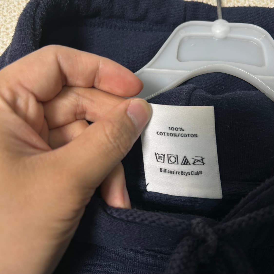 (M) BBC 빌리네어보이즈클럽 딥 네이비 헬멧 후드 상품이미지8