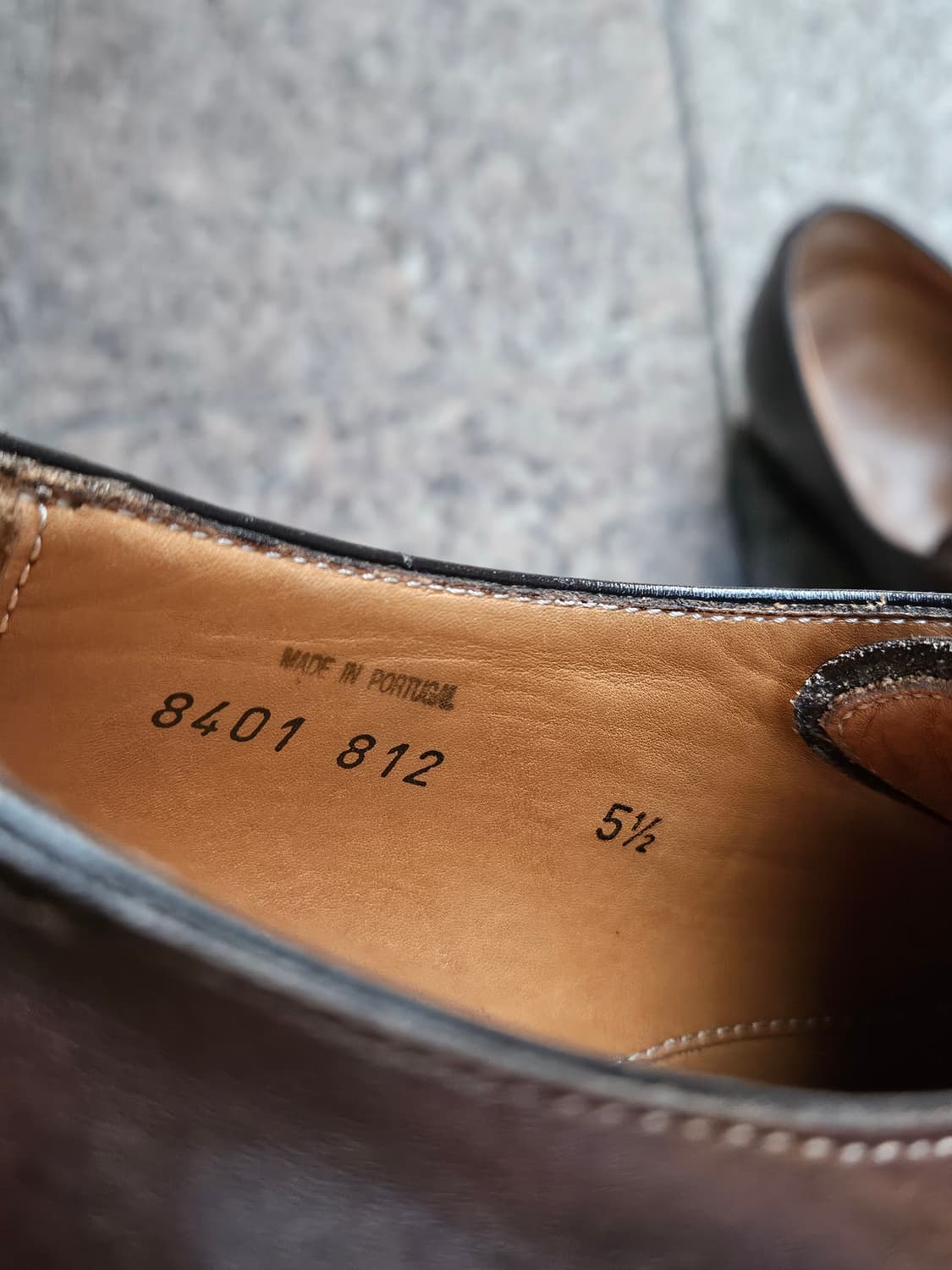 카를로스 산토스 더블 몽크 브라운 구두 UK5.5사이즈(245~250) 상품이미지3