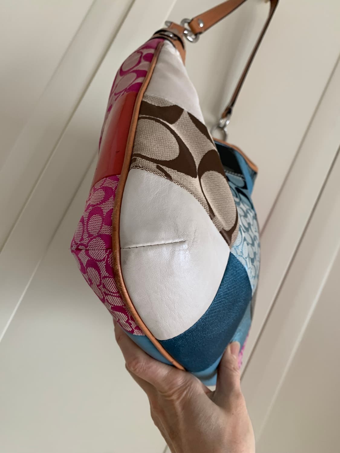 코치 패치 호보백. 정품 상품이미지4