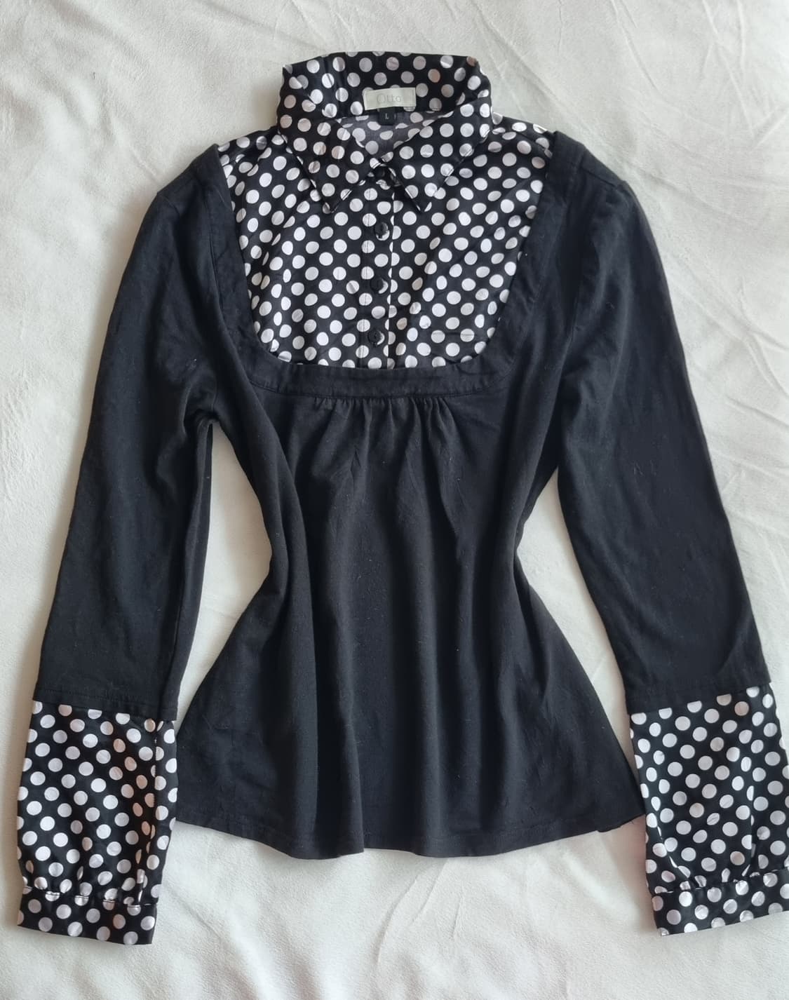 빈티지 긱시크 오리엔탈 도트 탑 상품이미지1