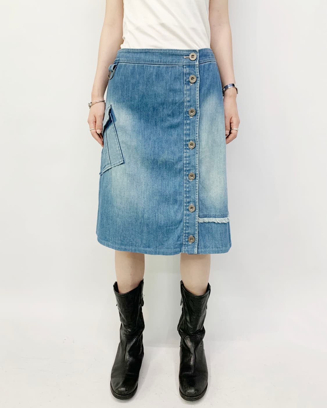 KIRA 데님 스커트 상품이미지1