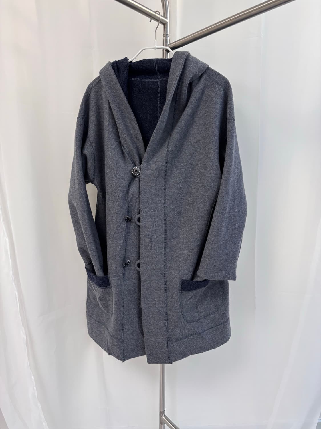 기모노 리버서블 배색 가디건 상품이미지5