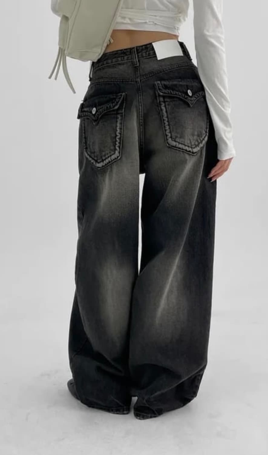 카리나 ootj 바지 흑청 s 상품이미지1