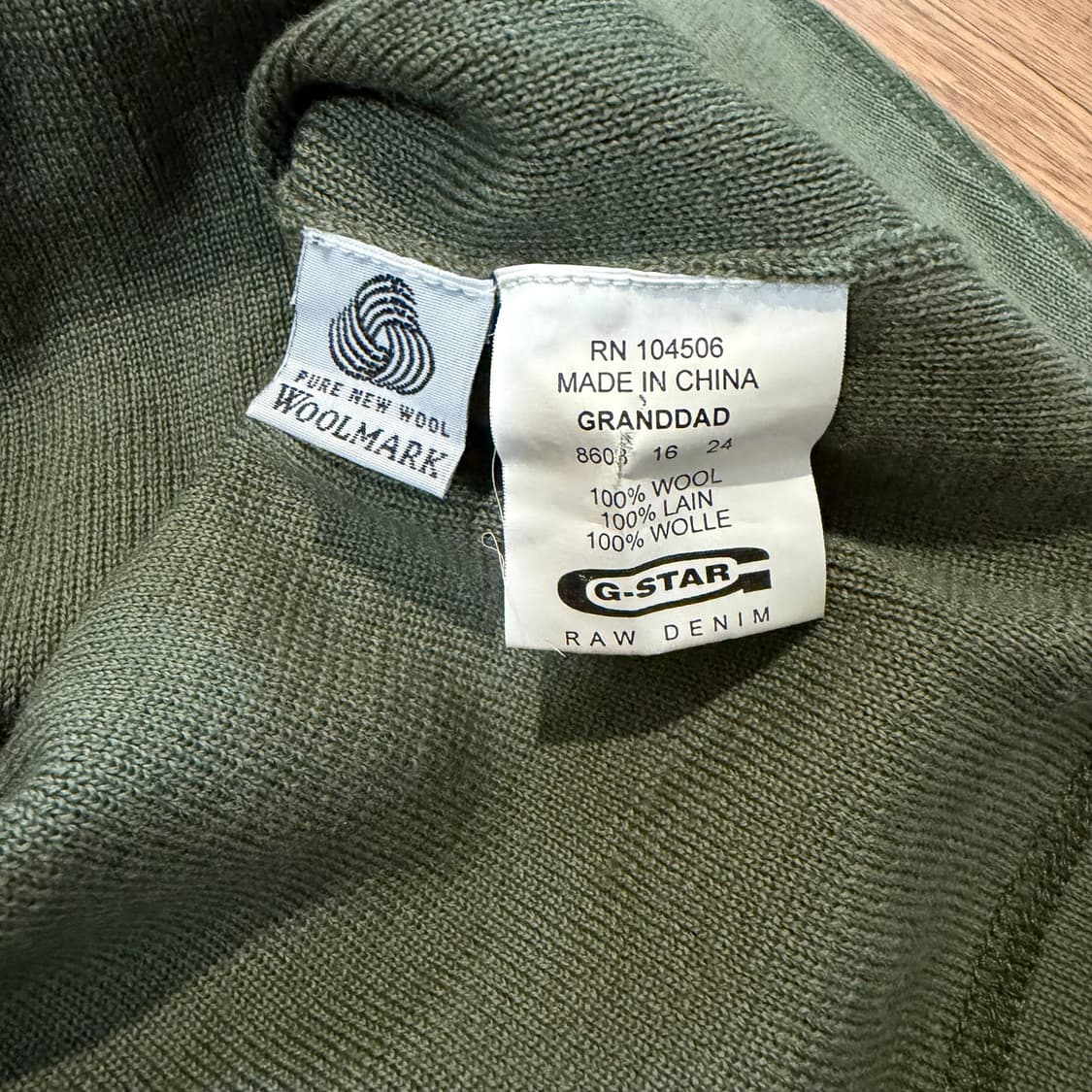 G-STAR 버튼 울 니트  상품이미지4