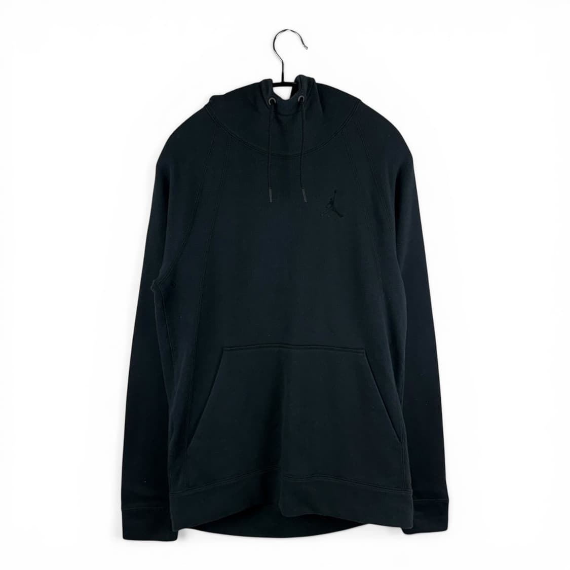 100) 나이키 조던 하이넥 로고 후드 티 블랙 상품이미지1