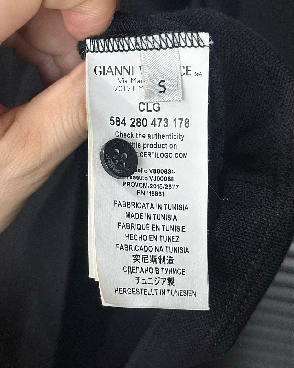 베르사체 정품 컬렉션 블랙 검정 반팔 PK 카라티 S 명품 이태리 메두사 상품이미지8