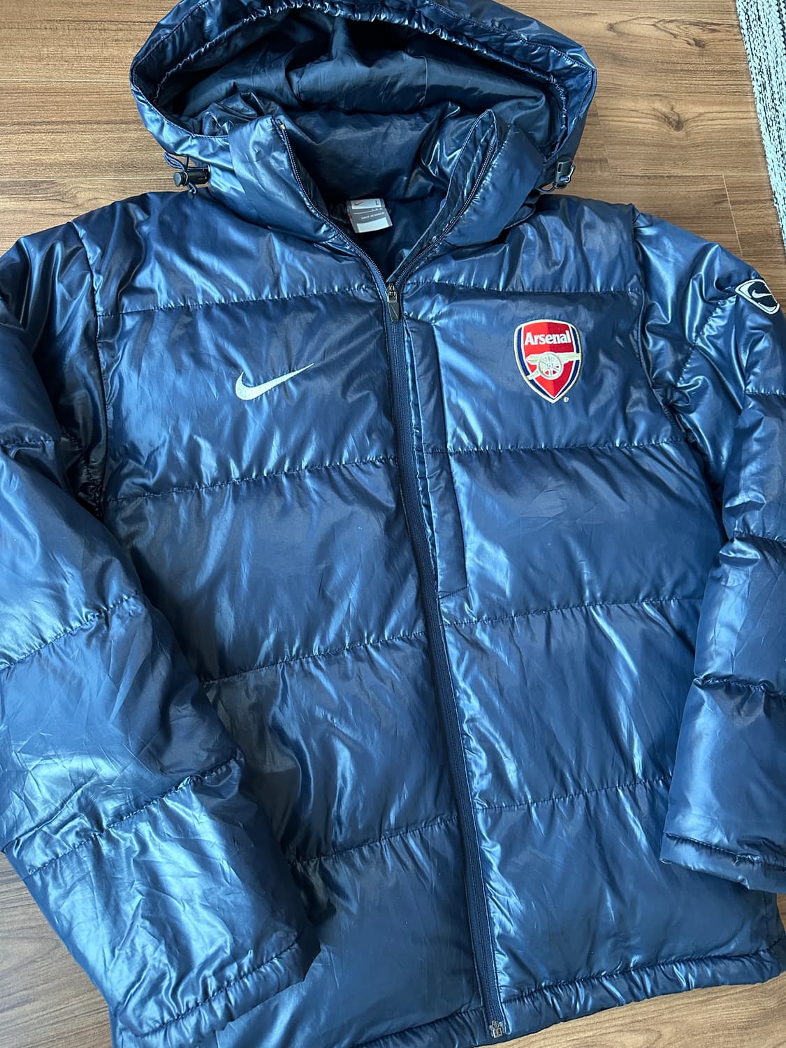 나이키 아스날 유광 덕다운 패딩 L 상품이미지2