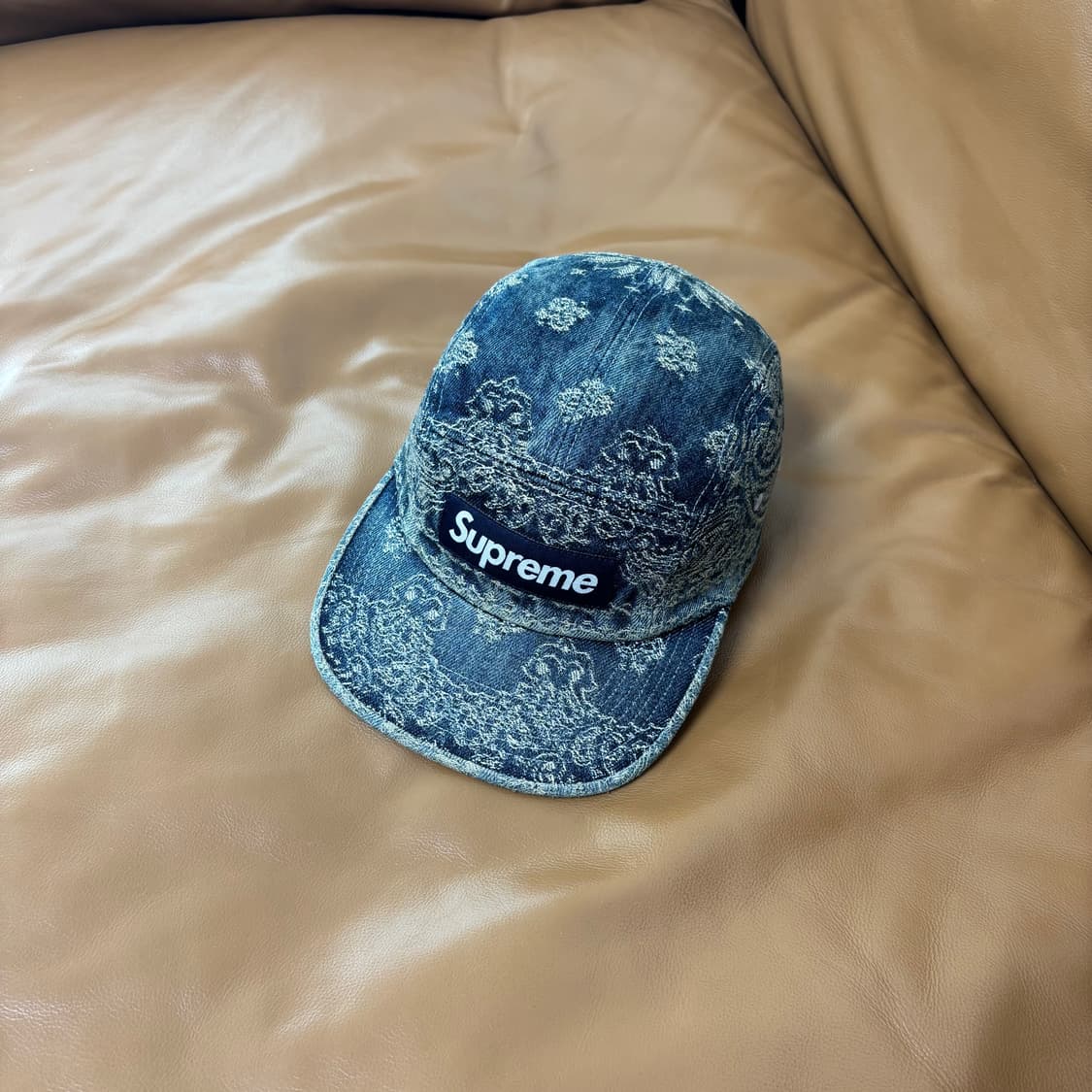Supreme 슈프림 반다나 데님 캠프캡 모자 Bandana Denim 상품이미지1