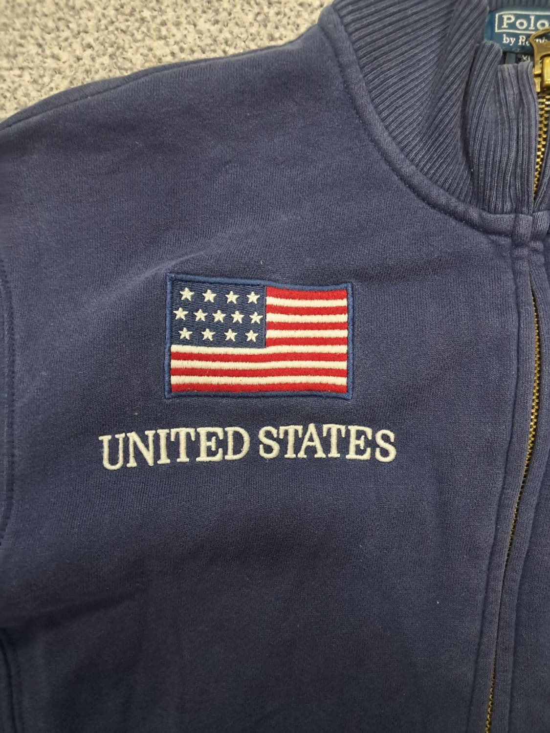 폴로 빅포니성조기 네이비 집업 상품이미지3