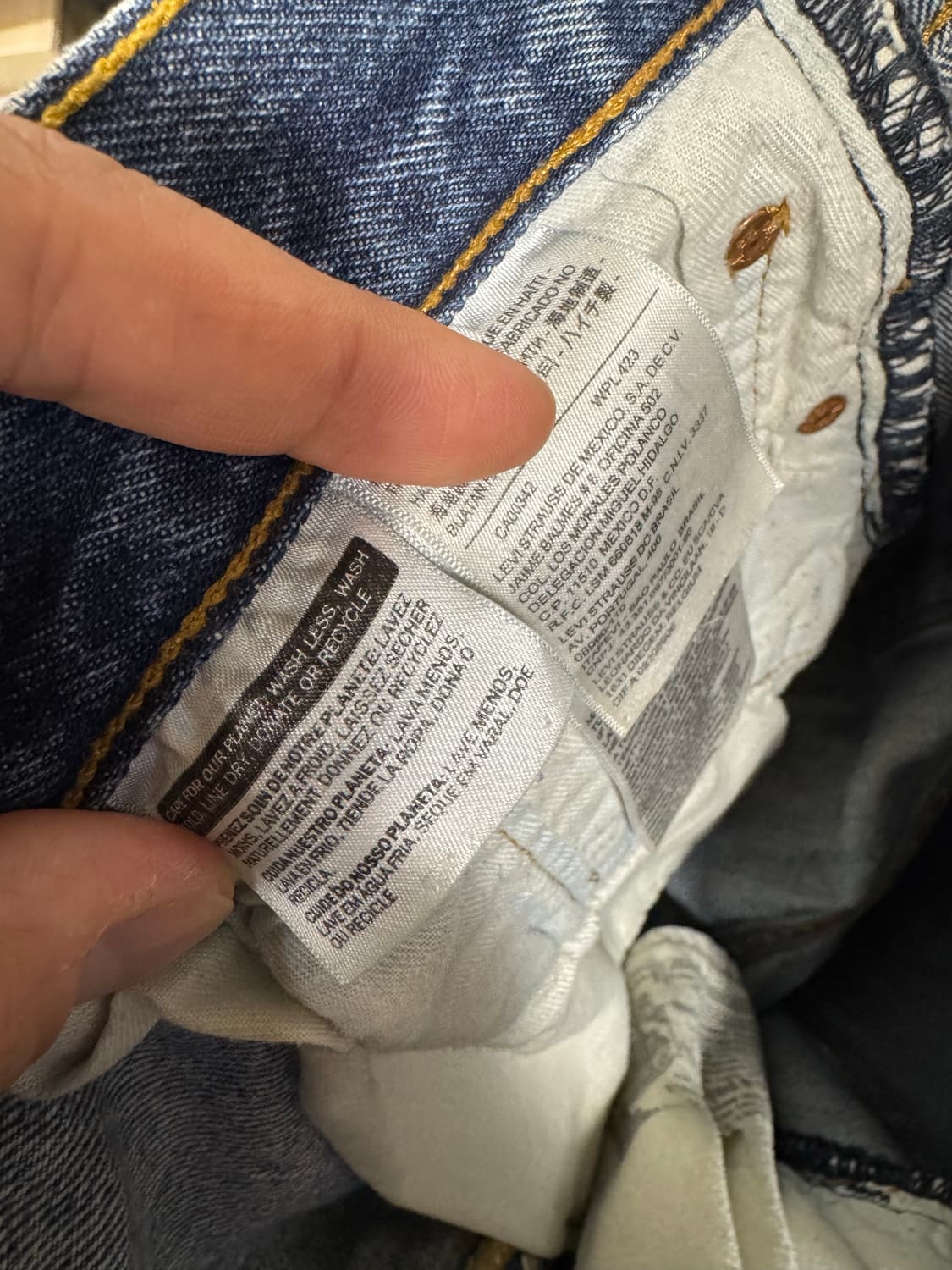 [Levis] 리바이스 501 워싱 중청 (36-34) 상품이미지6