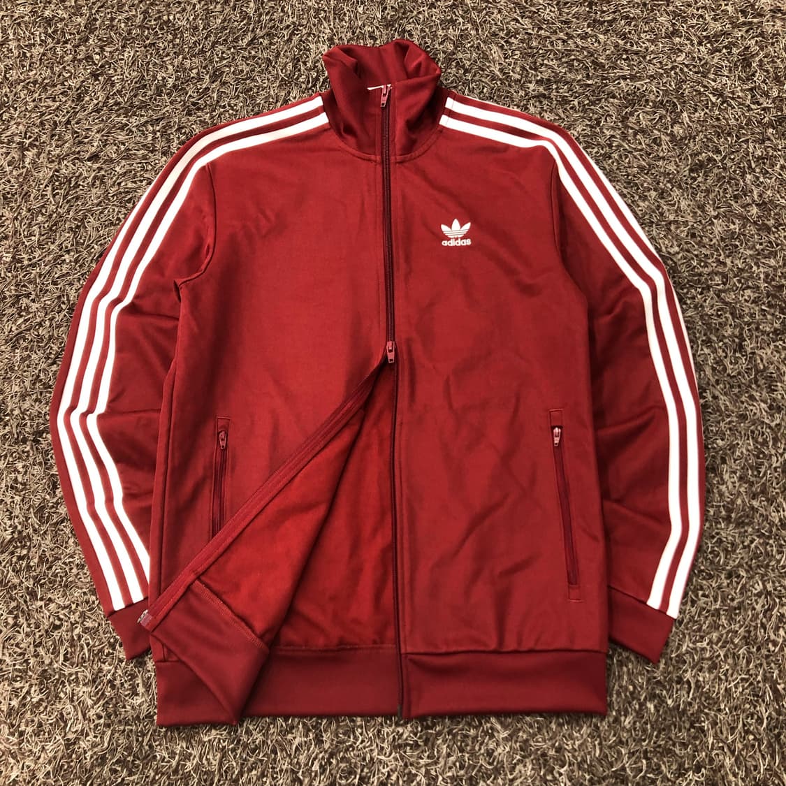 아디다스 베켄바우어 투웨이 버건디 져지 트랙 자켓 상품이미지1