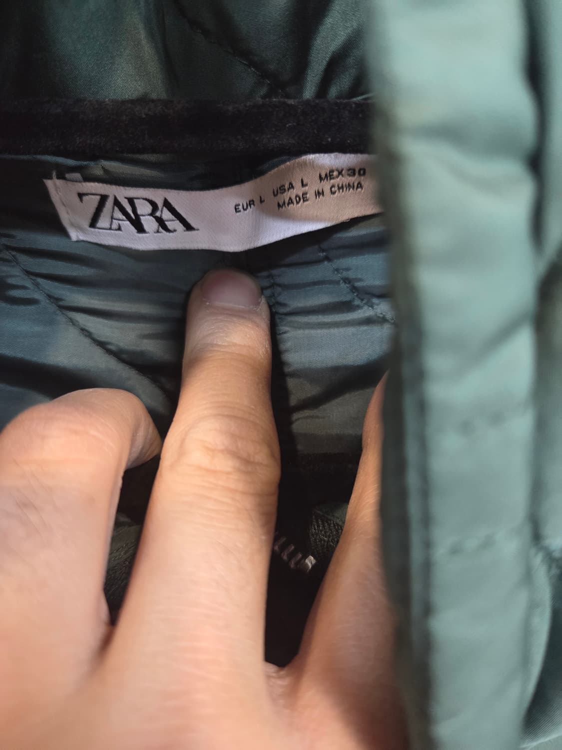 자라 여성 스트링 퀄팅 자켓 L 상품이미지3