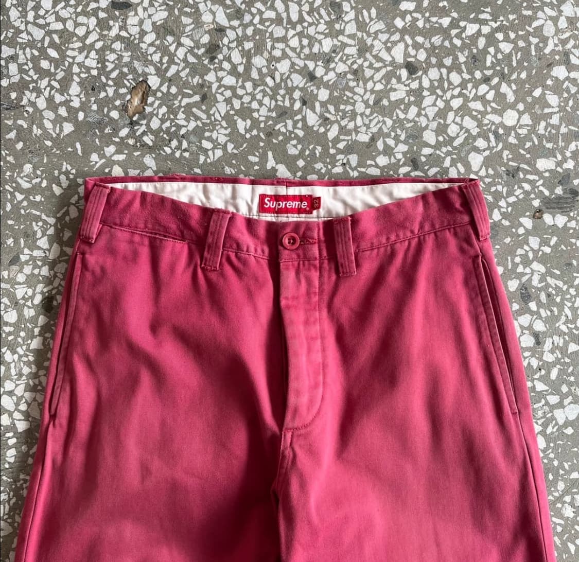 슈프림 핀업 치노팬츠 마룬 21SS 상품이미지4