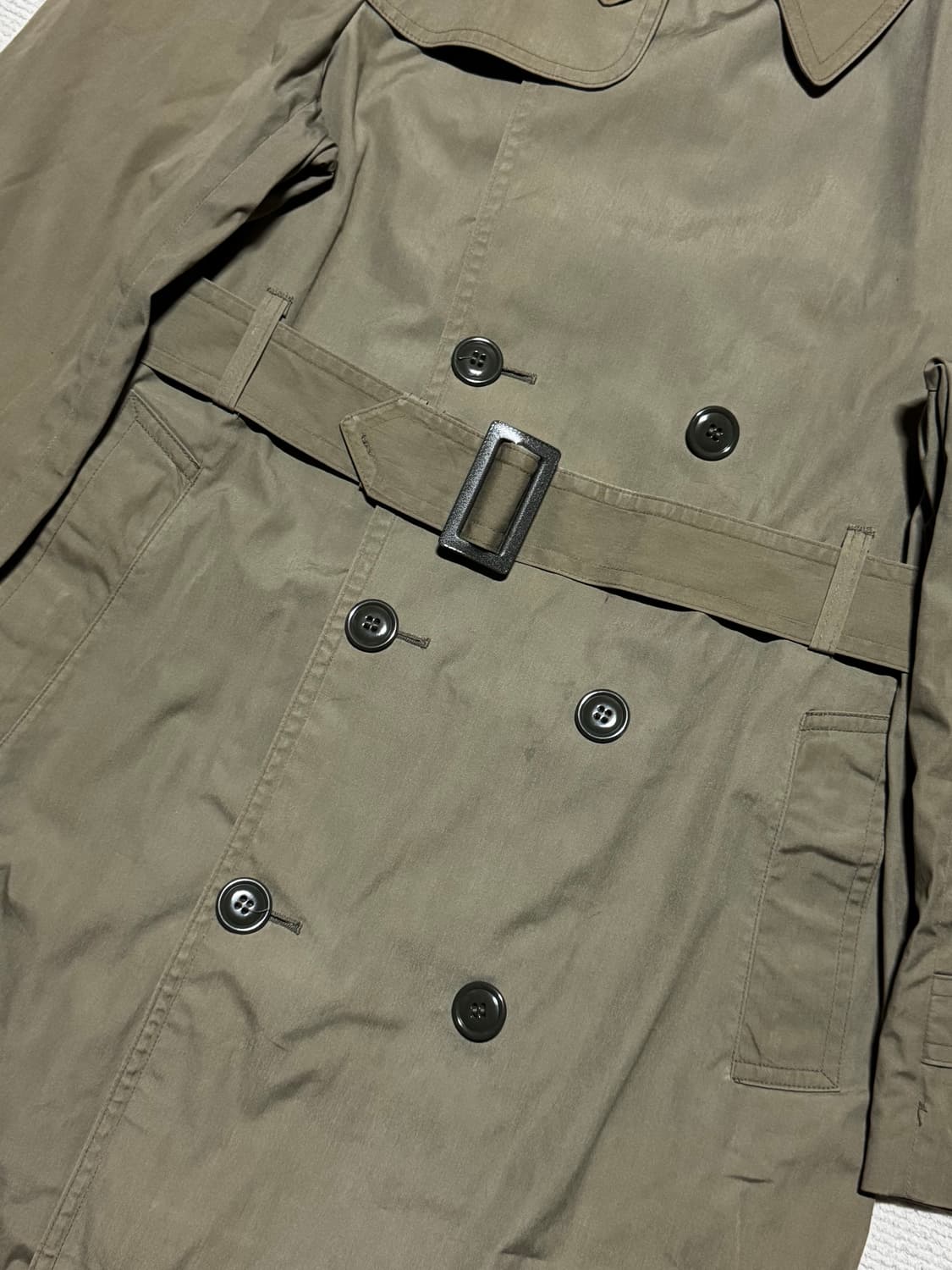 80s USA 밀리터리 올웨더 트렌치코트 L 상품이미지4