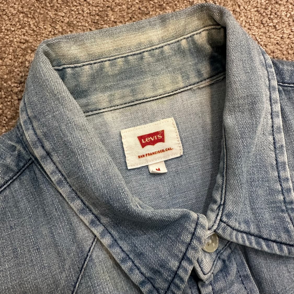 리바이스 라이트 데님 웨스턴 셔츠M 상품이미지3