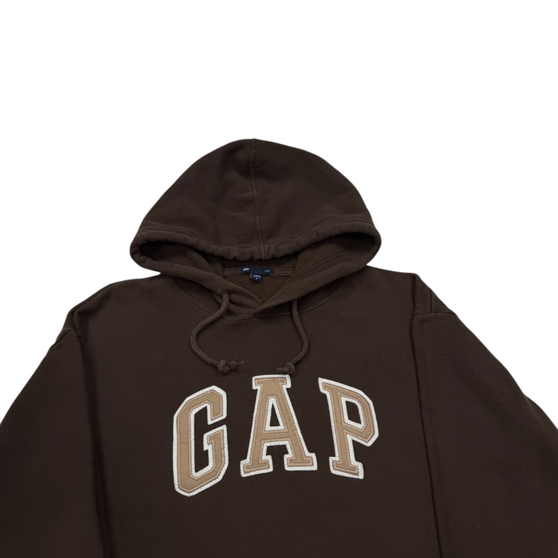 GAP 빈티지 스펠로고 초콜릿 브라운 스웻 기모 후드티 S 상품이미지2