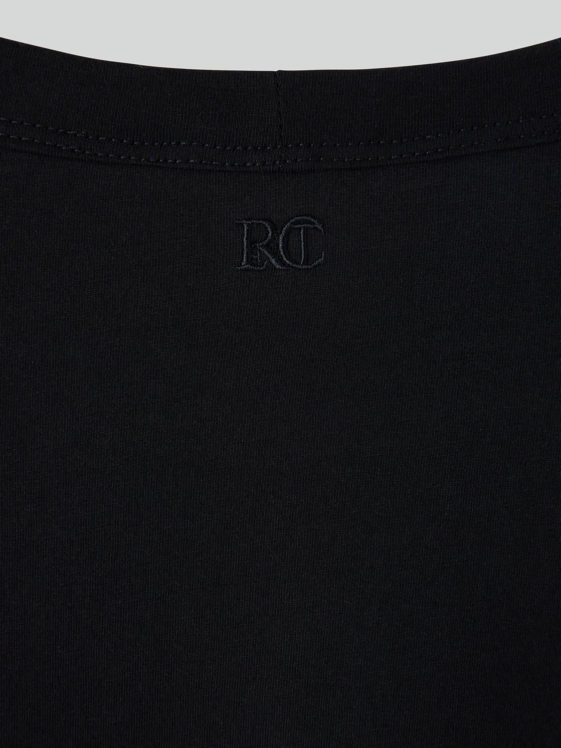 렉토 26SS 오버사이즈 캐시미어 레이어드 긴팔 티셔츠 블랙 상품이미지4